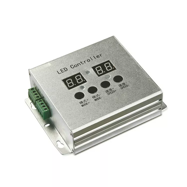 LED幻彩控制器SD卡智能DMX512编程全彩控制盒 ZGE-CON-S