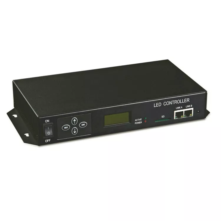 LED幻彩控制器SD卡智能DMX512编程全彩控制盒 ZGE-CON-BF12B