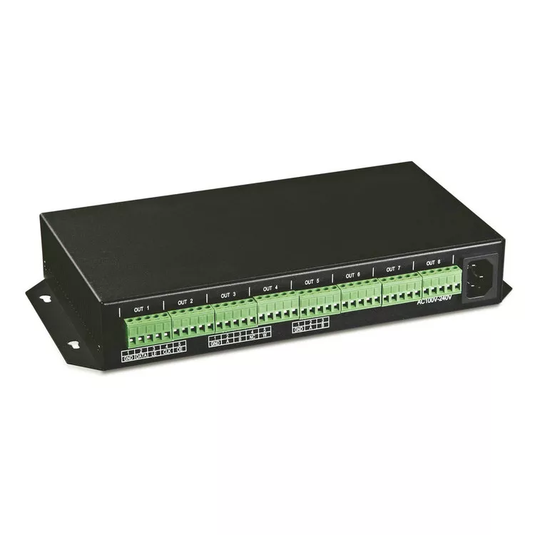 LED幻彩控制器SD卡智能DMX512编程全彩控制盒 ZGE-CON-502B